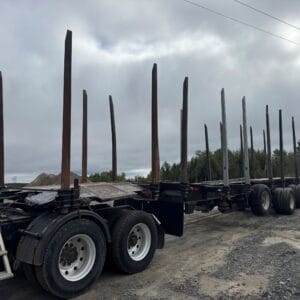 2003 Timmins 4 Axle 48' 10 Bunk Spiff Log Trailer