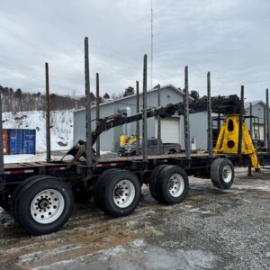 2014 Deloupe 51' 4 Axle Spiff Log Loader Trailer *Rotobec 910 Loader*
