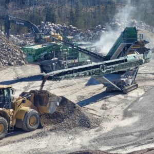 2025 McCloskey J4 Jaw/C3Cone/S190 Screener/ST80 Stacker Crushing Spread on Tracks