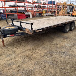 2023 TowTek Tandem Steel 20' Flatbed Tag Trailer