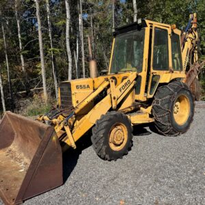 1985 Ford 655A 4x4 Rubber Tire Backhoe